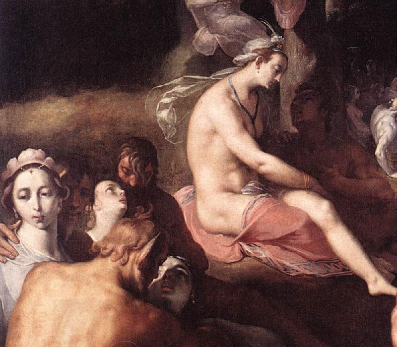 CORNELIS VAN HAARLEM The Wedding of Peleus and Thetis (detail) fdg oil painting picture